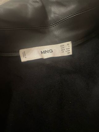 Vestido Mango Piel Negro