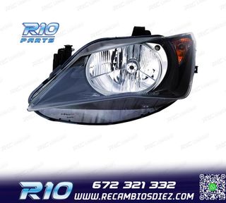 FARO IZQ PARA SEAT IBIZA 12-15 FONDO NEGRO