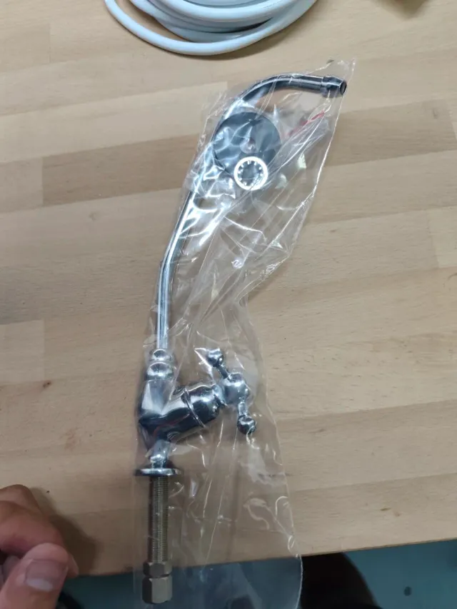 Grifo Osmosis Plata y Transparente