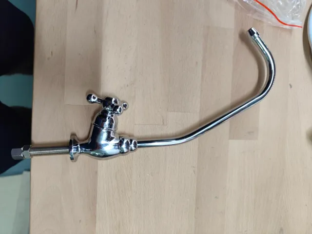 Grifo Osmosis Plata y Transparente