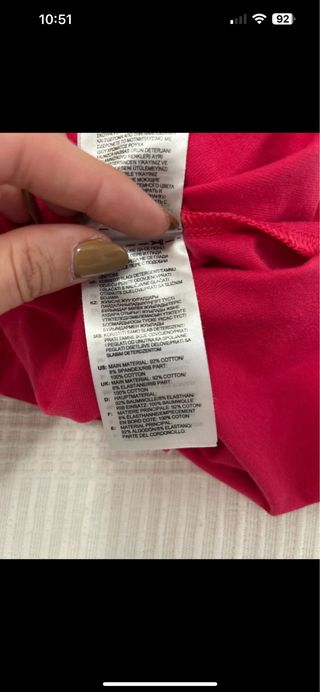 Camiseta Adidas manga larga mujer roja