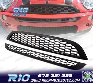 PARRILLA MINI COOPER S 01-06 NEGRO BRILLO