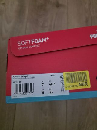 Zapatillas Puma Talla 40.5 Gris/Rojo