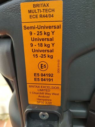 Silla a contra marcha Britax Romer