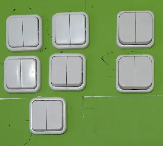 Conmutadores Dobles Blancos