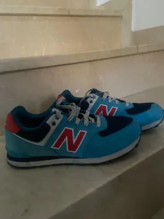Zapatillas New Balance 574 Azul/Rojo