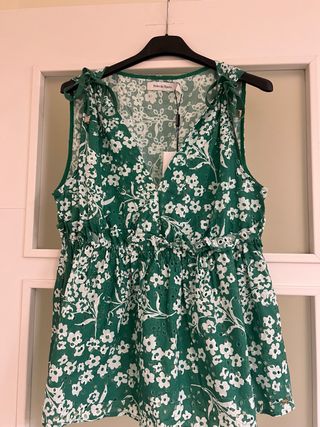 Camisa Pedro del Hierro verde floral
