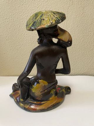 Figura mujer africana Escayola años 50