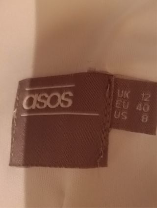 Vestido ASOS blanco