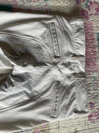 Pantalón de equitación Equiline blanco niña