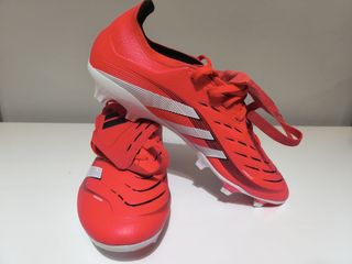 Zapatillas Fútbol Adidas Rojas y Blancas