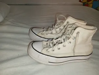 Converse Beige/Blancas Talla 38