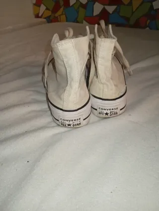 Converse Beige/Blancas Talla 38