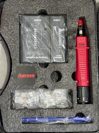 Kit Crimpadora y Tester Redes AMPCOM