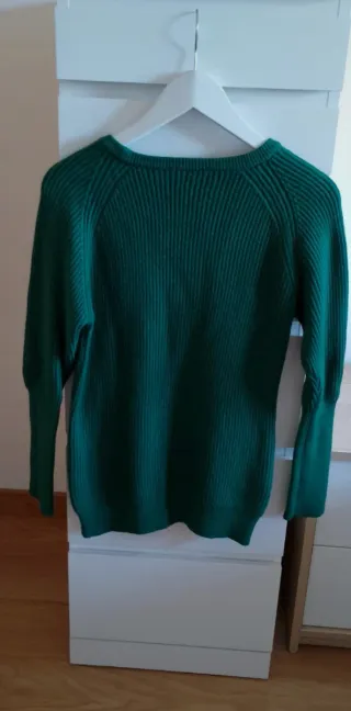 Jersey verde oscuro con bolsillos