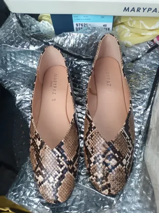 Zapatos MaryPaz Talla 40 Serpiente