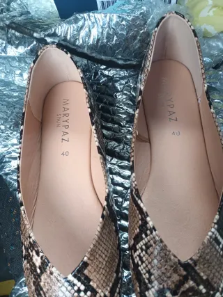 Zapatos MaryPaz Talla 40 Serpiente