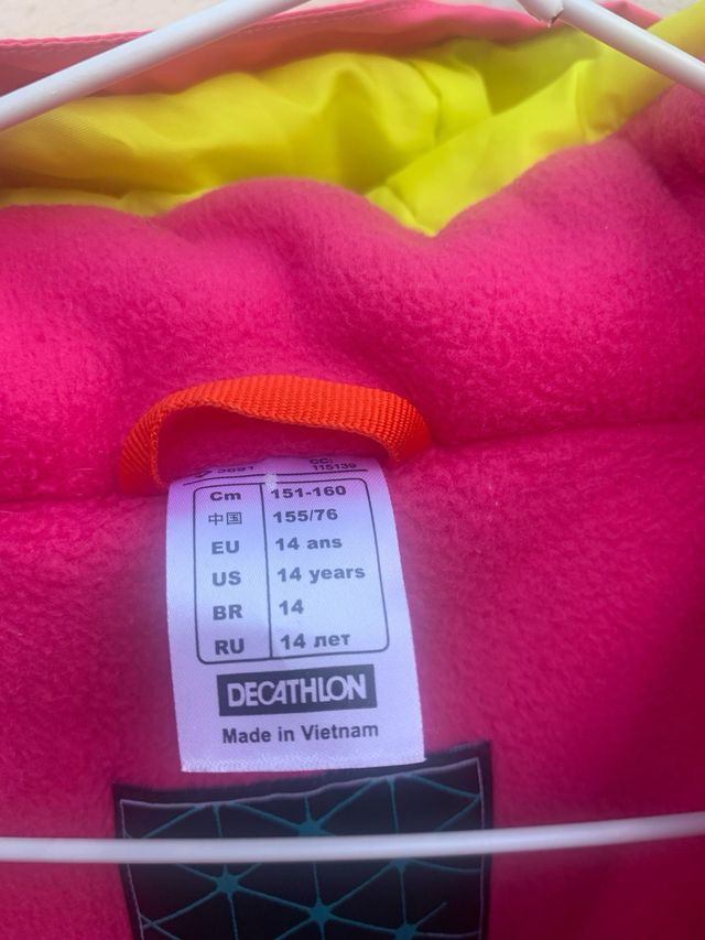 Chaqueta niña Wedze rosa/morada 14 años