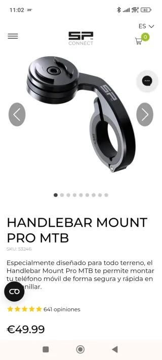 SP Connect Soporte Móvil Moto/MTB/Patinete