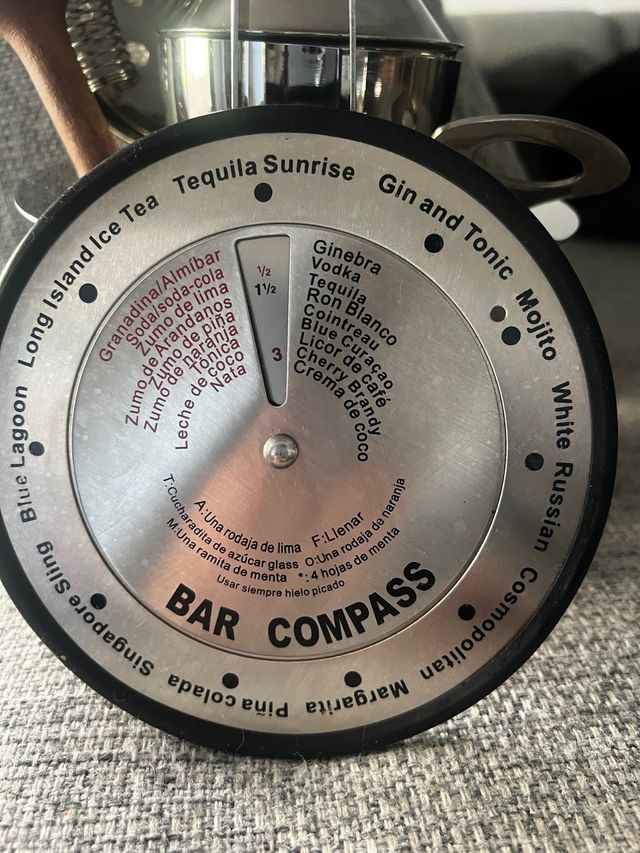 Juego Coctelería Profesional Metal y Madera