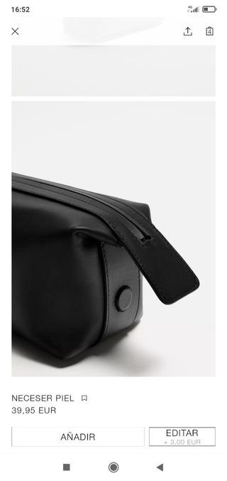 Neceser de piel Zara