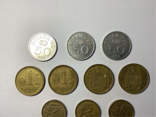 Conjunto 12 monedas Españolas antiguas Epoca J.C.I