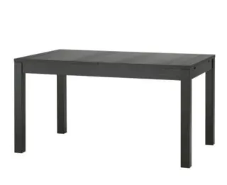 Mesa extensible Ikea Bjursta negra