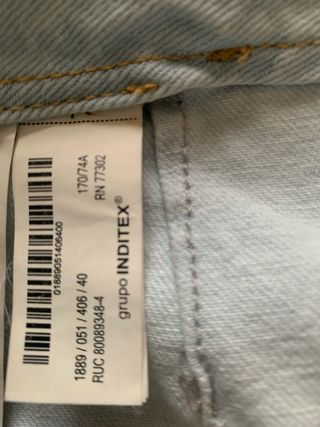 Pantalón vaquero Zara Talla 40