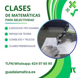 clases particulares de matemáticas a domicilio