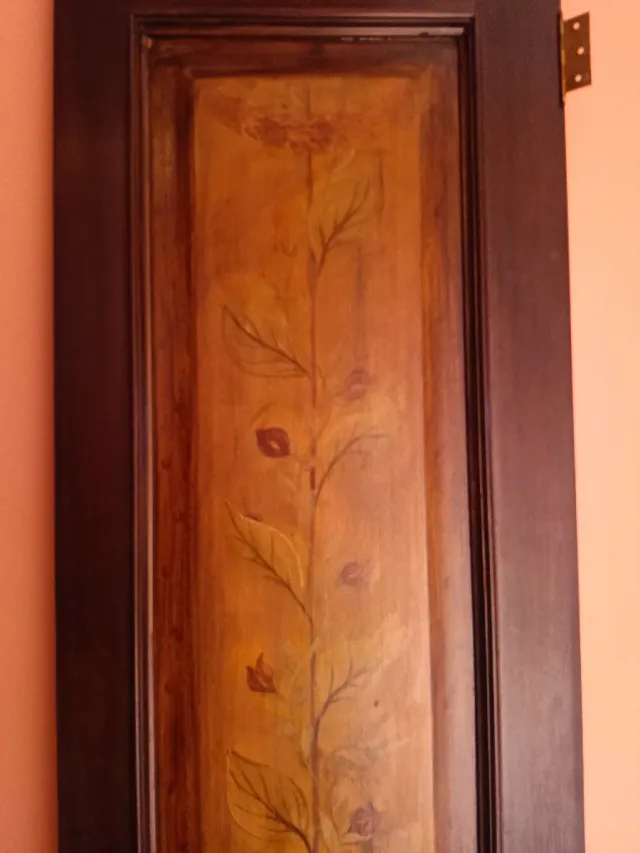 Puerta de madera pintada a mano
1,81 por 46, 3,05