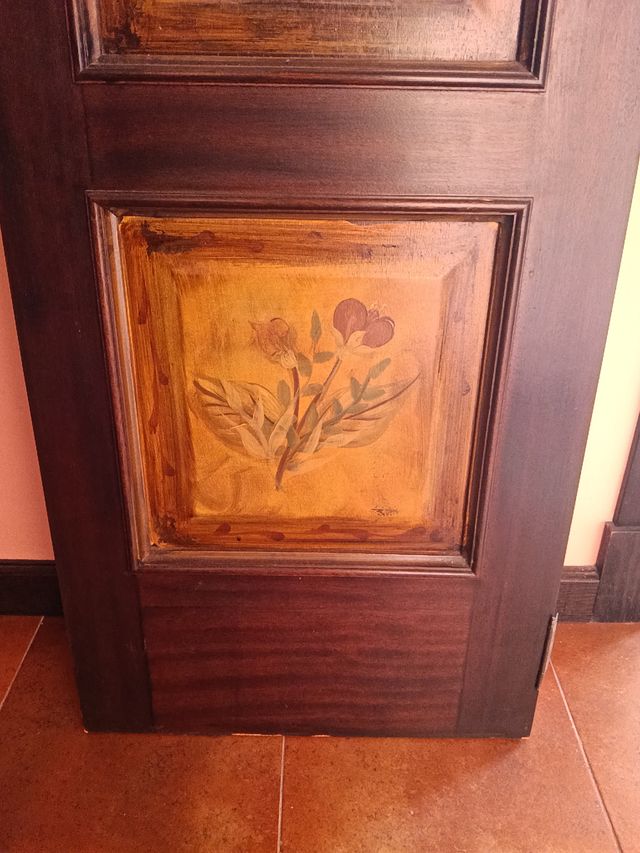 Puerta de madera pintada a mano
1,81 por 46, 3,05