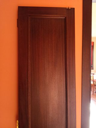 Puerta de madera pintada a mano
1,81 por 46, 3,05