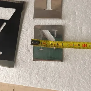 Juego de letras y números metálicos,un juego