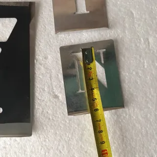 Juego de letras y números metálicos,un juego