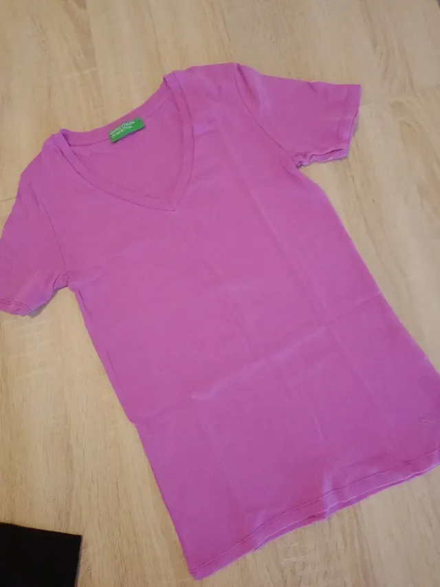 Lote 2 camisetas mujer básicas talla S