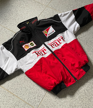 Chaqueta Bomber Ferrari F1 Retro Unisex Vintage