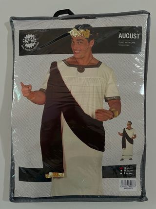 Disfraz Emperador Romano Túnica con Capa Talla S.