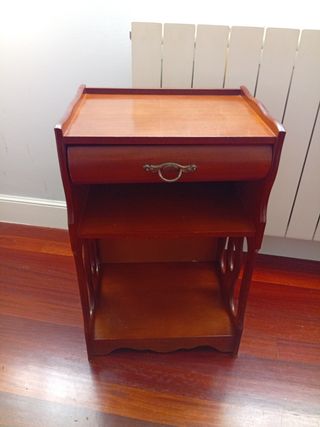 Mesita de noche vintage madera