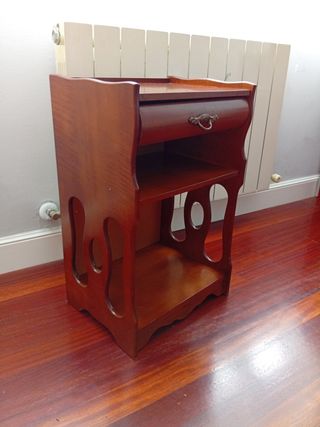 Mesita de noche vintage madera