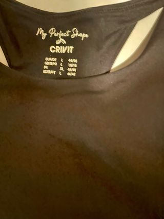 Conjunto deportivo Crivit negro mujer