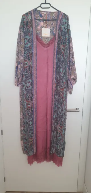 Kimono largo estampado Deva