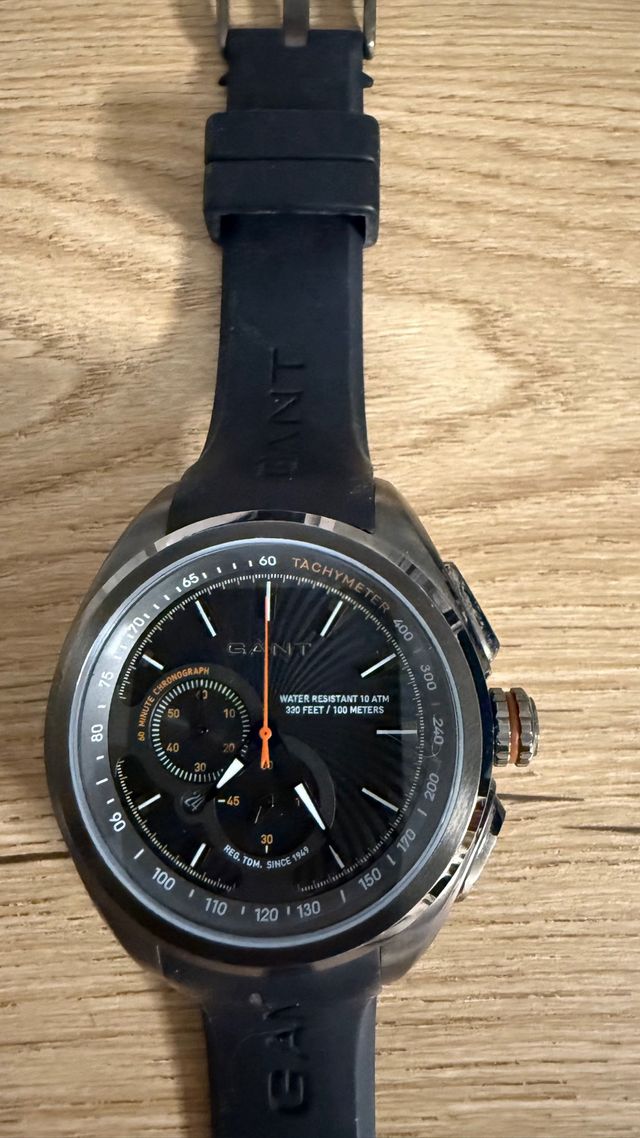 Reloj Gant Negro y Plateado