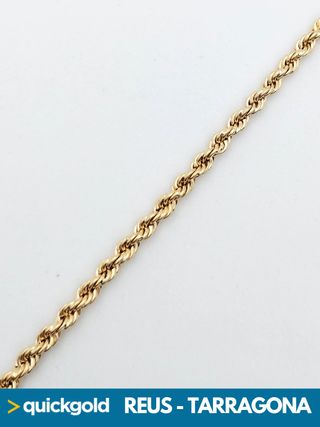 035-05-00685 PULSERA ORO DE 18K CORDON SALOMONICO