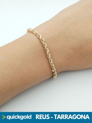 035-05-00685 PULSERA ORO DE 18K CORDON SALOMONICO