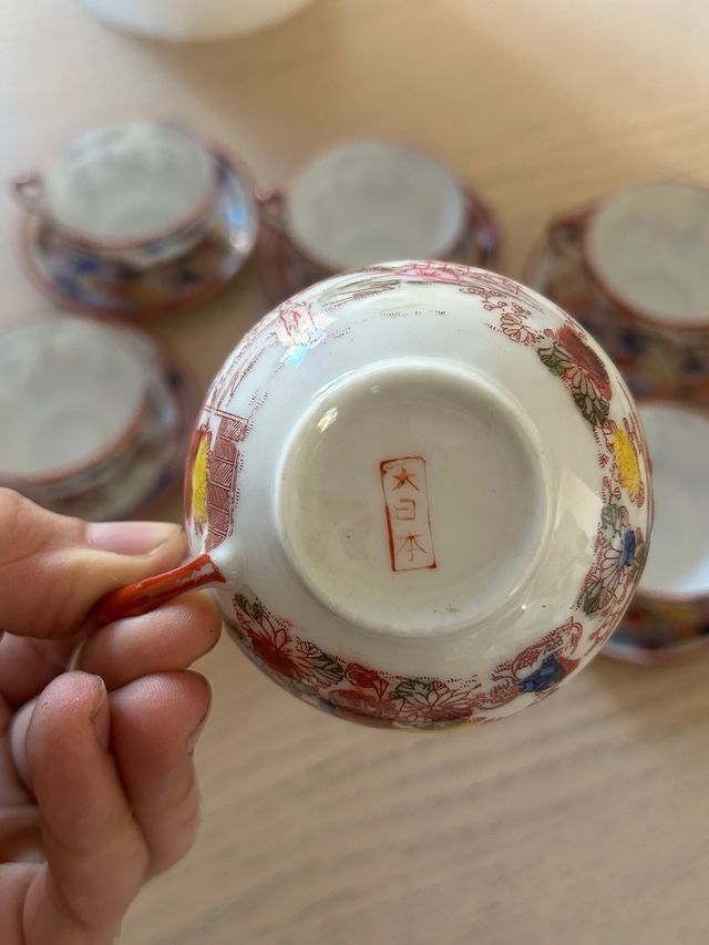 Juego de café porcelana japonesa 1910-1920