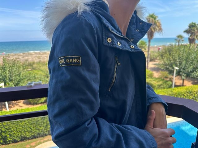 Chaqueta de invierno azul