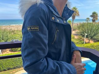 Chaqueta de invierno azul