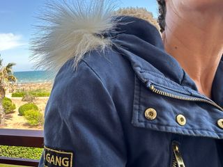 Chaqueta de invierno azul