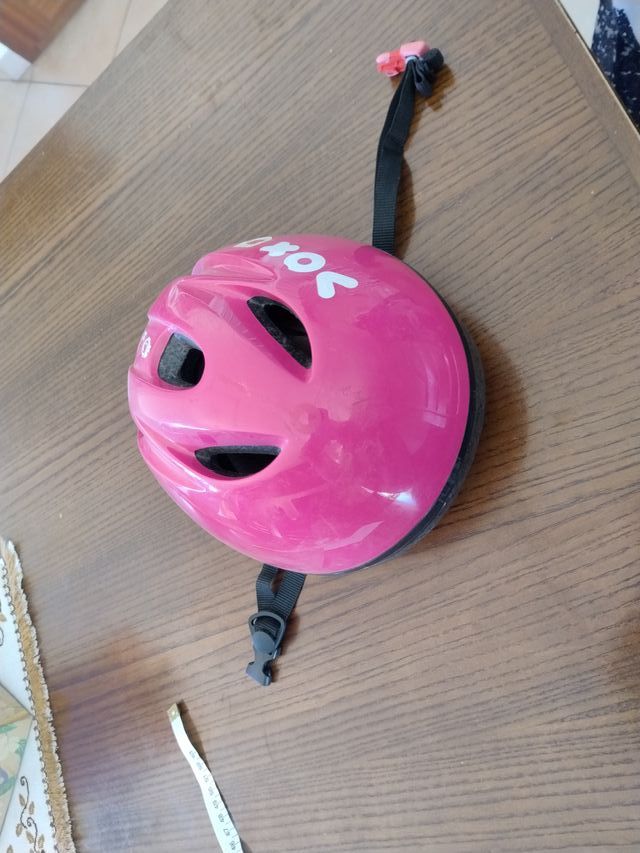 Casco rosa bici e pattini