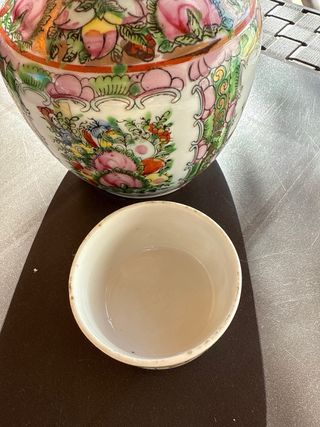 Jarrón chino decorado